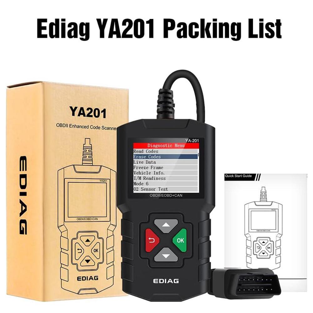 2025 Новый YA201 OBDII EOBD автомобильный считыватель кодов, автоматический диагностический инструмент, сканер OBD2 для автомобильного двигателя, сканирование CAN, поиск кодов неисправностей, пожизненная бесплатная
2025 Новый YA201 OBDII EOBD автомобильный считыватель кодов, автоматический диагностический инструмент, сканер OBD2 для автомобильного двигателя, сканирование CAN, поиск кодов неисправностей, пожизненная бесплатная