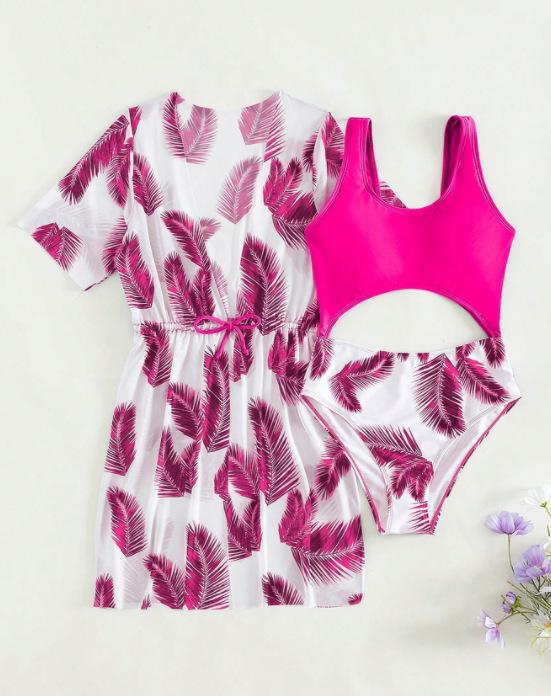 2024 Девочки Купальник из трех частей с принтом листьев - Раздельное бикини для детей среднего и большого возраста 12-13 Years
2024 Девочки Купальник из трех частей с принтом листьев - Раздельное бикини для детей среднего и большого возраста 12-13 Years