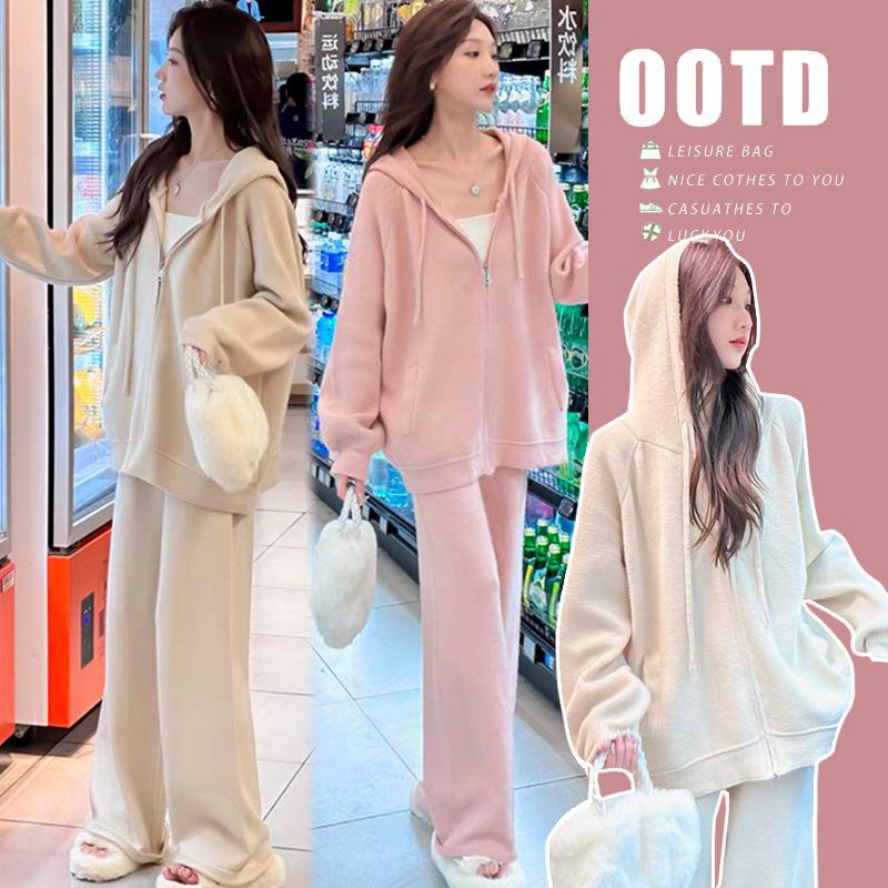 Maternity Autumn-Winter Sweater Set: New Hooded Jacket & Wide-Leg Pants Double Extra Large абрикосовый
Maternity Autumn-Winter Sweater Set: New Hooded Jacket & Wide-Leg Pants Double Extra Large абрикосовый