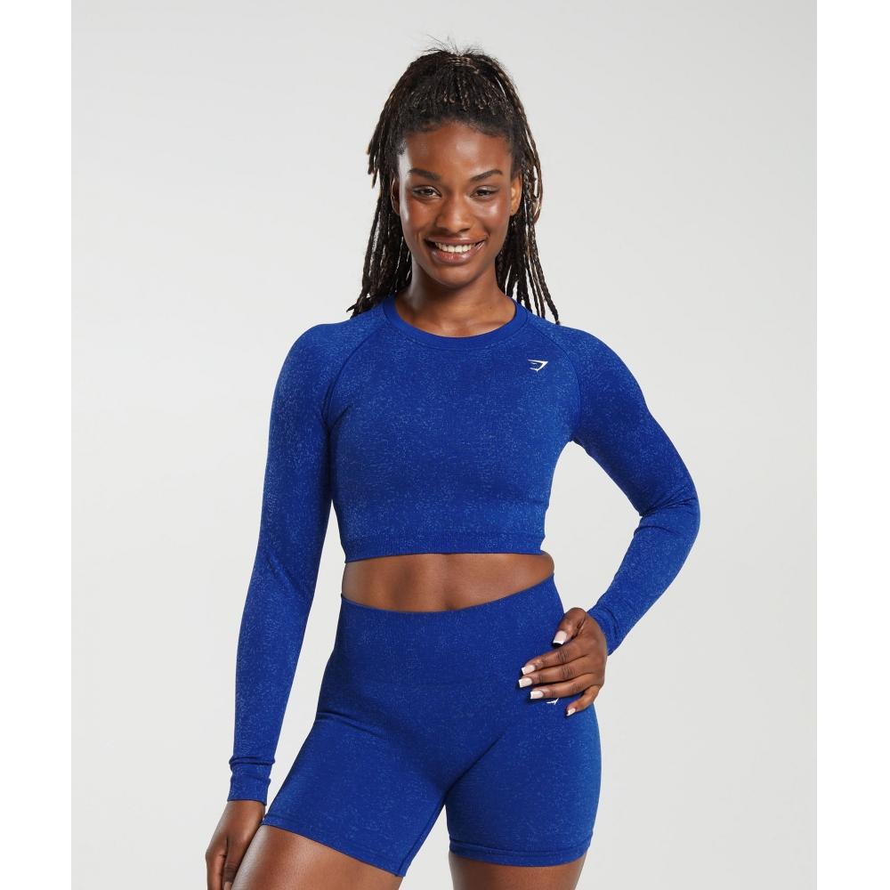 GYMSHARK Adapt Fleck Бесшовный укороченный топ с длинными рукавами Cobalt Blue Iris Blue B2A1C UCBJ
GYMSHARK Adapt Fleck Бесшовный укороченный топ с длинными рукавами Cobalt Blue Iris Blue B2A1C UCBJ