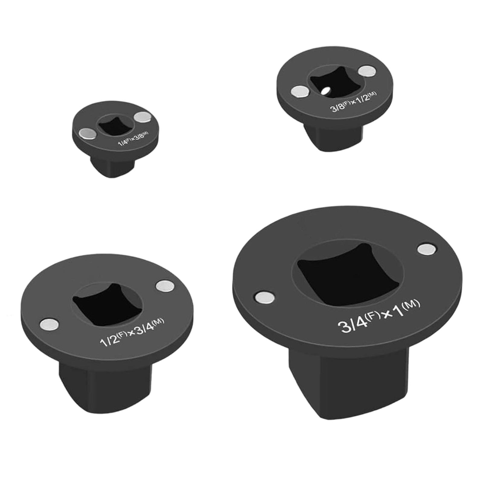 Set of 4 Low Height Socket Adapters Suitable with Various Tool Constructed from Solid Carbon Steel for Enhancing Impact Resistance 1
Set of 4 Low Height Socket Adapters Suitable with Various Tool Constructed from Solid Carbon Steel for Enhancing Impact Resistance 1
