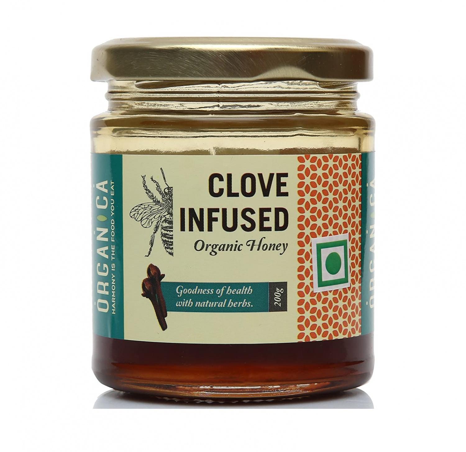 Натуральный Мед с Гвоздикой (200 г), Clove Infused Organic Honey, Organica
Натуральный Мед с Гвоздикой (200 г), Clove Infused Organic Honey, Organica