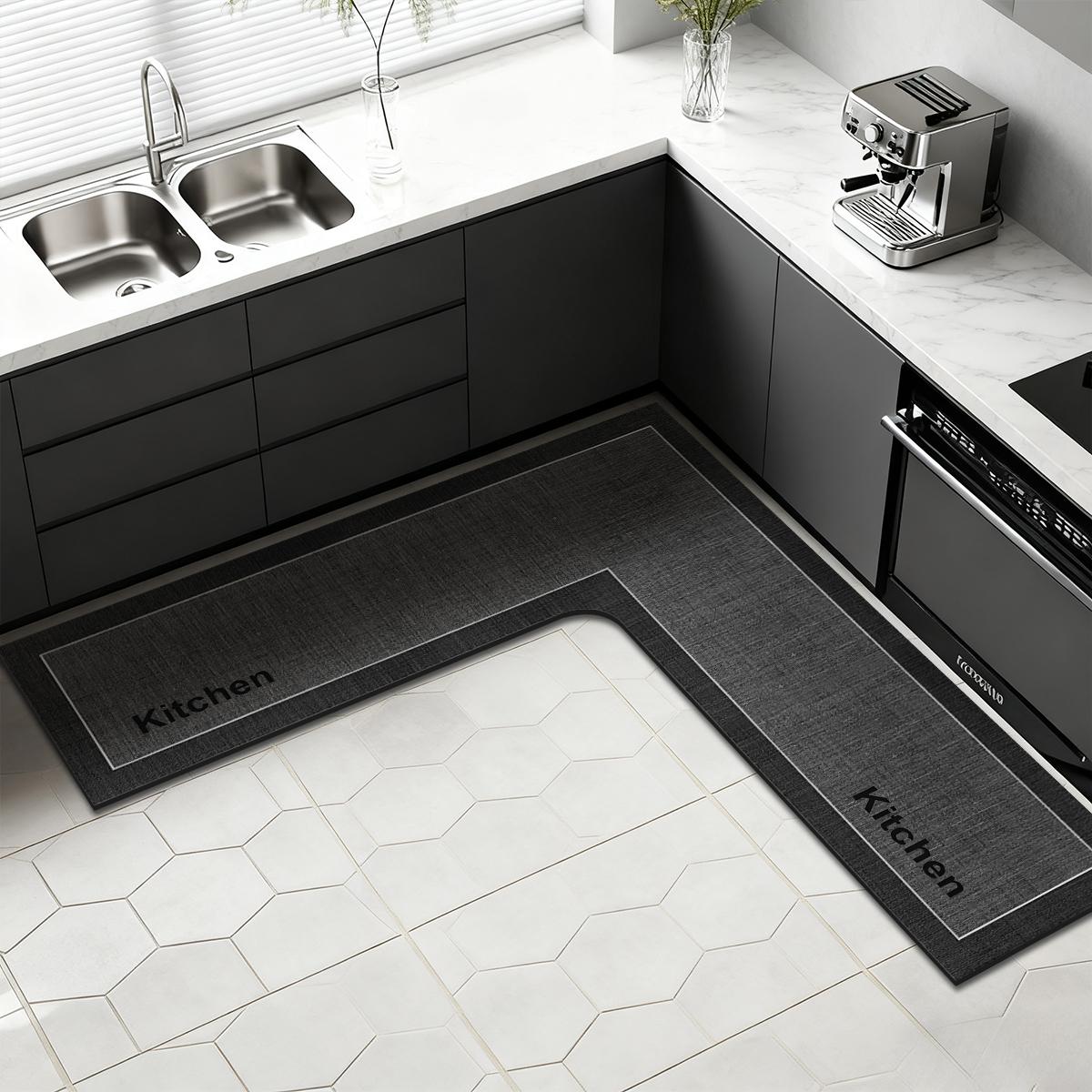 Kitchen diatomaceous earth non-slip floor mat L-shaped restaurant absorbent mat bathroom mat simple home doormat 75x75x45cm темно-сірий
Kitchen diatomaceous earth non-slip floor mat L-shaped restaurant absorbent mat bathroom mat simple home doormat 75x75x45cm темно-сірий