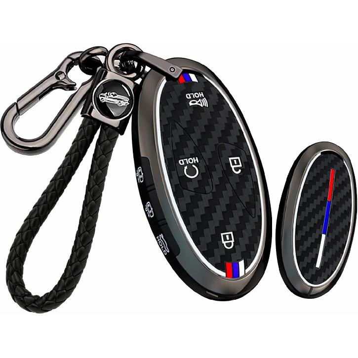 SANRILY Carbon Fiber Pattern 5 Button Key Fob Cover Fit for Hyundai Ioniq 6 2022 Grandeur GN7 KONA 2023 2024 Elantra Santa Fe Keyless Luminous Smart Black-7 Button
SANRILY Carbon Fiber Pattern 5 Button Key Fob Cover Fit for Hyundai Ioniq 6 2022 Grandeur GN7 KONA 2023 2024 Elantra Santa Fe Keyless Luminous Smart Black-7 Button