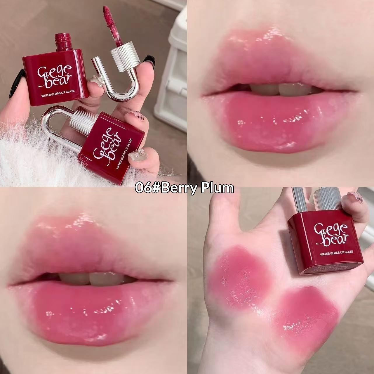 Lock Heart Sweet Color Water Light Lip Glaze, Moisturizing Mirror Color Pseudo Plain Lip Glaze
Lock Heart Sweet Color Water Light Lip Glaze, Moisturizing Mirror Color Pseudo Plain Lip Glaze