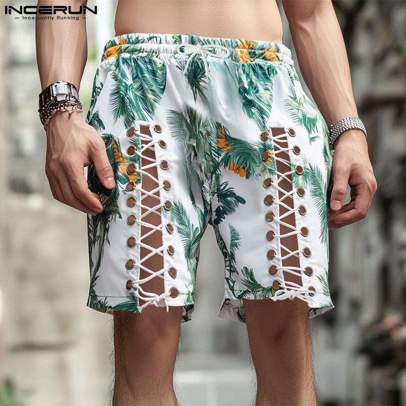 INCERUN Men Summer Elastic Waist Floral Print Bandage Hollow Casual Beach Holiday Shorts M
INCERUN Men Summer Elastic Waist Floral Print Bandage Hollow Casual Beach Holiday Shorts M