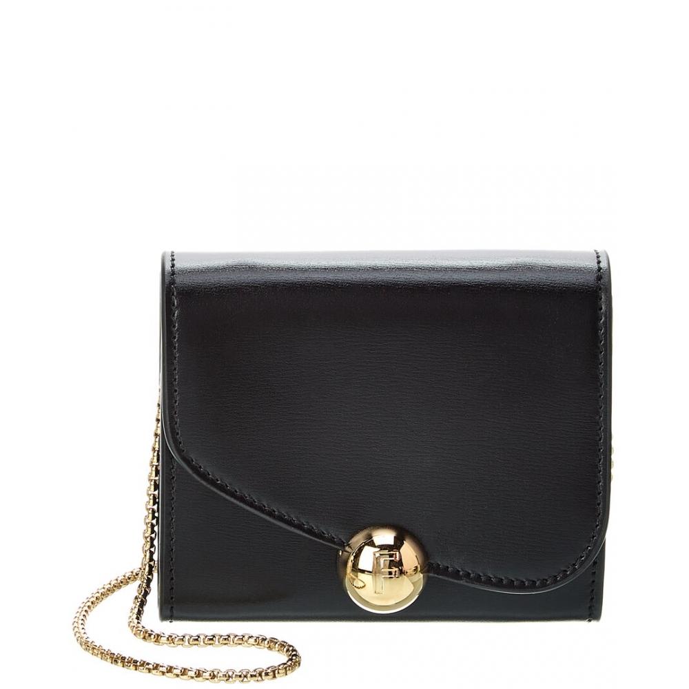 Salvatore Ferragamo Ferragamo Asymmetrical Flap Leather Compact Wallet On Chain Black
Salvatore Ferragamo Ferragamo Asymmetrical Flap Leather Compact Wallet On Chain Black