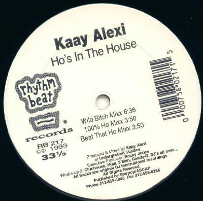 12inch Record KAAY ALEXI Hos In The House RB217 Rhythm Beat 1993 US Dance Electronica Used
12inch Record KAAY ALEXI Hos In The House RB217 Rhythm Beat 1993 US Dance Electronica Used
