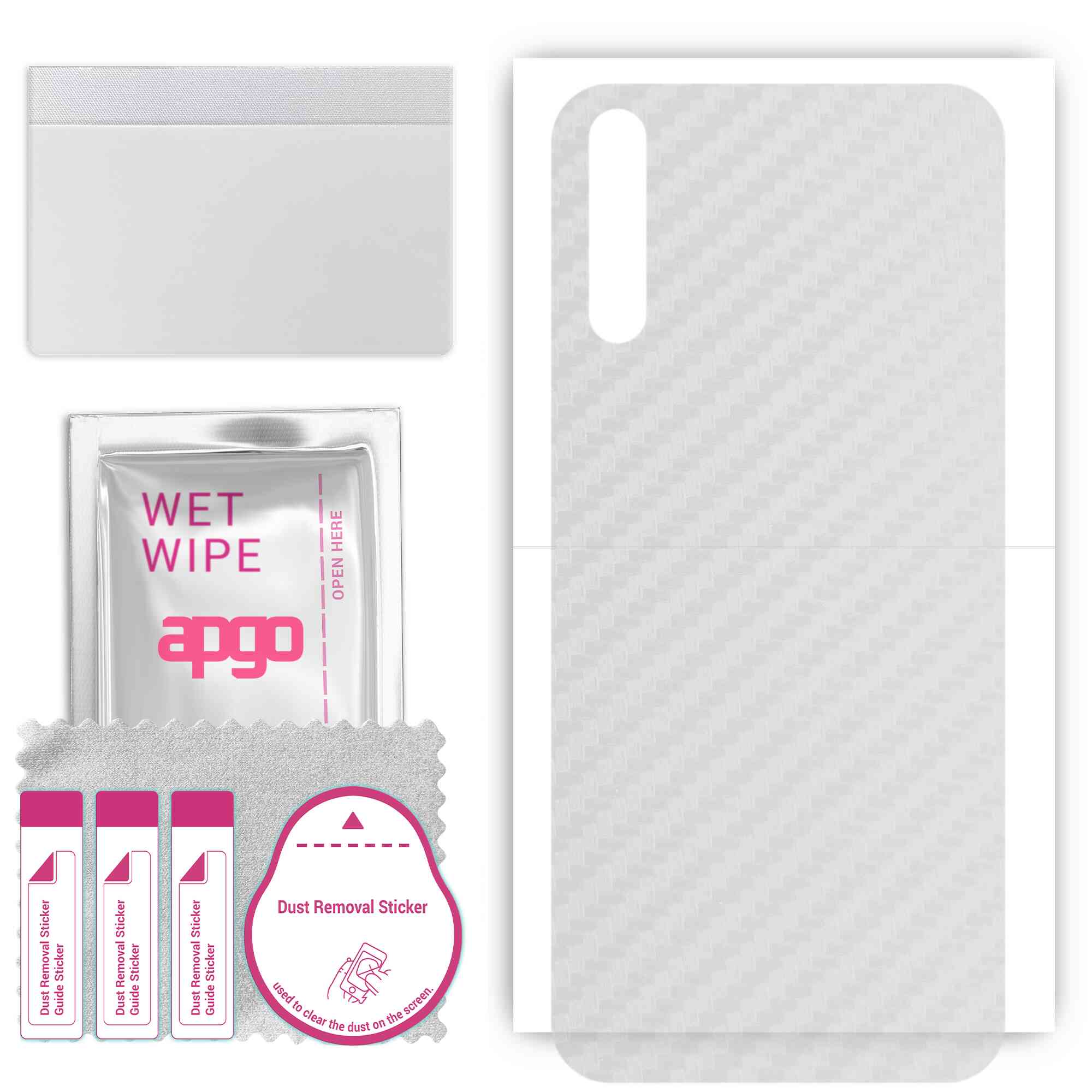 apgo Protective Skin Sticker for the back compatible with Huawei Y8p, Wrap Film, Foil, Vinyl - Pattern Transparent Carbon
apgo Protective Skin Sticker for the back compatible with Huawei Y8p, Wrap Film, Foil, Vinyl - Pattern Transparent Carbon