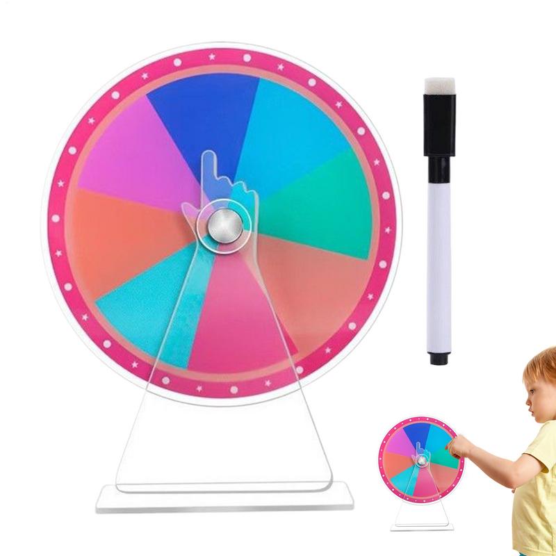 Prize Wheel Game Wheel Acrylic Tabletop Roulette With Marker Erasable Lucky Draw Toy Rainbow Color For Carnival Trade Shows China Mainland
Prize Wheel Game Wheel Acrylic Tabletop Roulette With Marker Erasable Lucky Draw Toy Rainbow Color For Carnival Trade Shows China Mainland