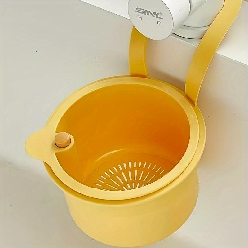 Sink and Food Waste Disposal System Similar To Kitchen Strainer Features Hanging Design Automatic Drain and Storage Basket жовтий
Sink and Food Waste Disposal System Similar To Kitchen Strainer Features Hanging Design Automatic Drain and Storage Basket жовтий