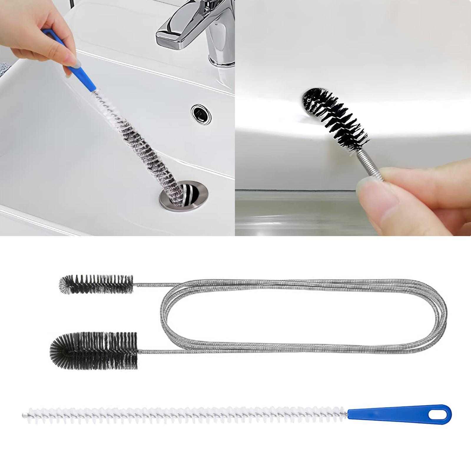 61-дюймовая двухсторонняя нейлоновая щетка для труб SpiralHair Clog Remover в раковинах, кухонных раковинах, чистильщиках сливов в ванной
61-дюймовая двухсторонняя нейлоновая щетка для труб SpiralHair Clog Remover в раковинах, кухонных раковинах, чистильщиках сливов в ванной