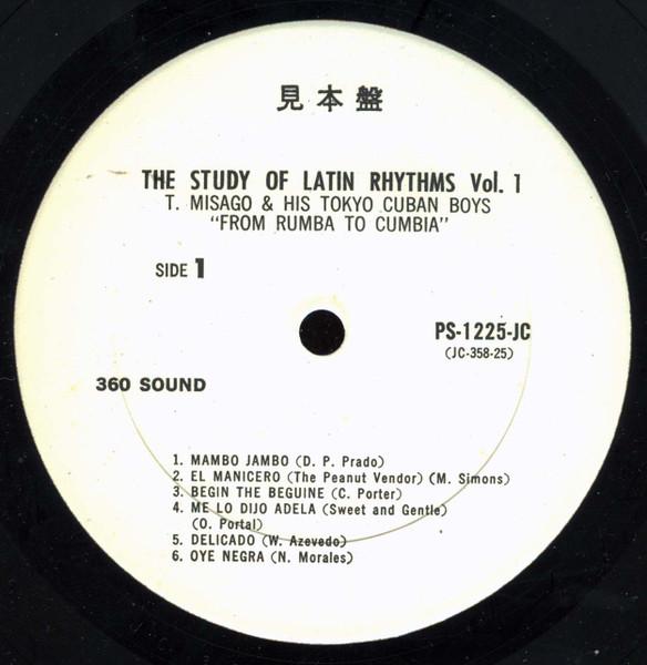LP Record TADAAKI MISAGO, TOKYO CUBAN BOYS - Study Of Latin Rhythms Vol. 1 PS1225JCPROMO CBS 1965 Japan Latin Used
LP Record TADAAKI MISAGO, TOKYO CUBAN BOYS - Study Of Latin Rhythms Vol. 1 PS1225JCPROMO CBS 1965 Japan Latin Used