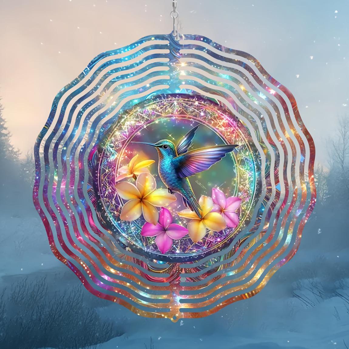 Vibrant 10-inch Hummingbird Wind Spinner – 3D Metal Kinetic Sculpture with 360° Rotating Hook, Floral & Bird Design – Outdoor/Indoor Garden Decor, 01A
Vibrant 10-inch Hummingbird Wind Spinner – 3D Metal Kinetic Sculpture with 360° Rotating Hook, Floral & Bird Design – Outdoor/Indoor Garden Decor, 01A