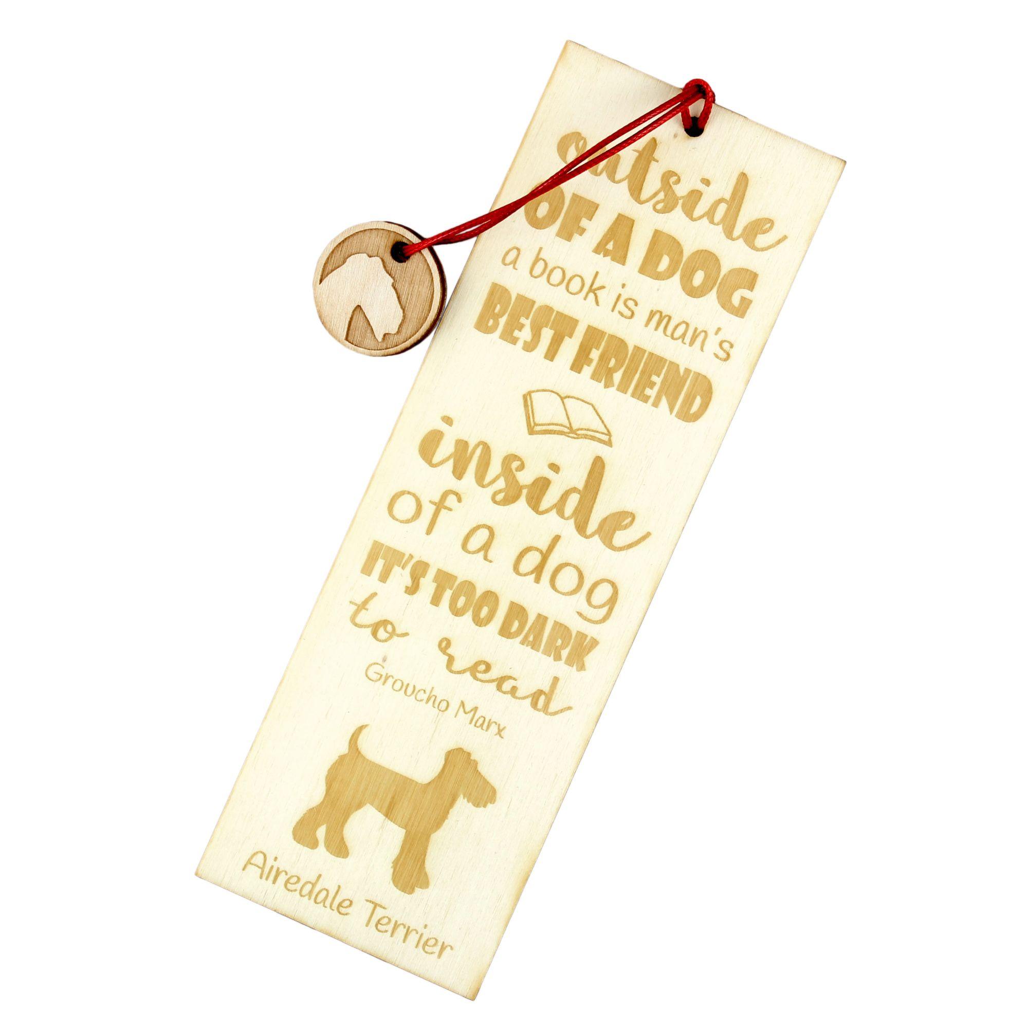 Airedale Terrier, Bingley Terrier - dog bookmark, personalized bookmark, gift for bookworm from Art-Dog brand
Airedale Terrier, Bingley Terrier - dog bookmark, personalized bookmark, gift for bookworm from Art-Dog brand