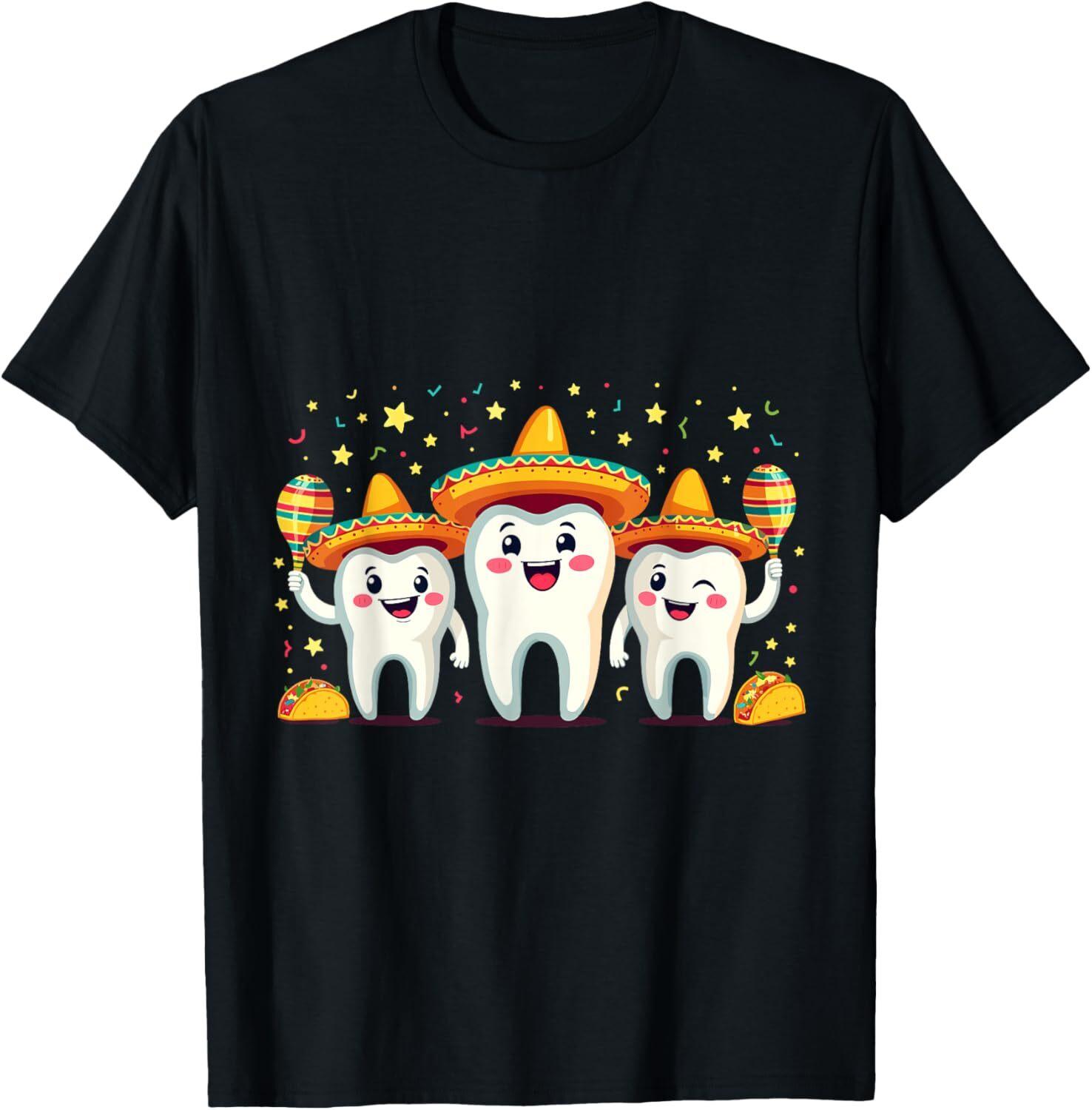 Funny Mexican Tooth Cinco De Mayo Dentist Dental Assistant T-Shirt Hoodie 5XL різнокольоровий
Funny Mexican Tooth Cinco De Mayo Dentist Dental Assistant T-Shirt Hoodie 5XL різнокольоровий