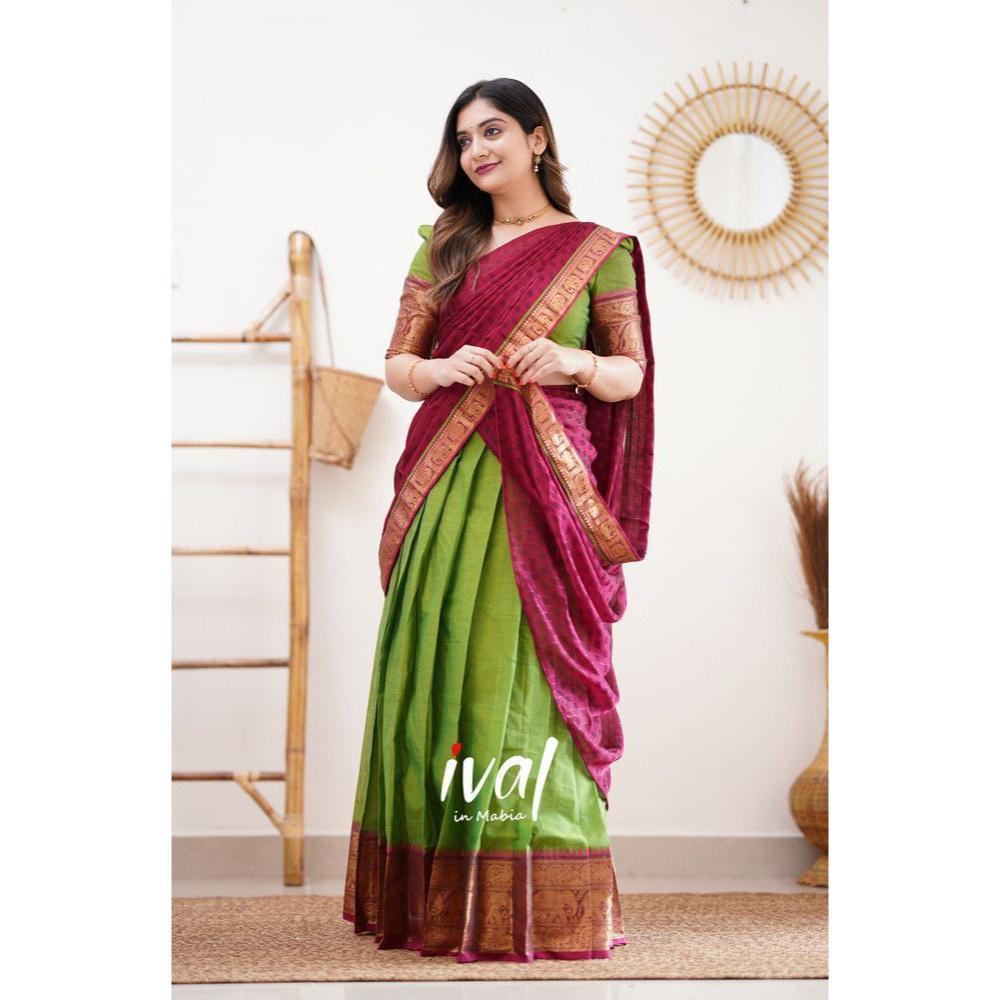 Kanjiveram Silk PURE Zari HALF SAREE с блузкой вместе с Duppta , UNSTICH( МАТЕРИАЛ)
Kanjiveram Silk PURE Zari HALF SAREE с блузкой вместе с Duppta , UNSTICH( МАТЕРИАЛ)