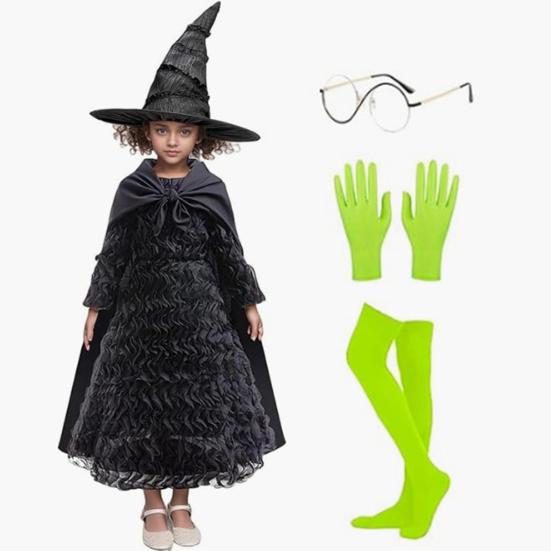 Pink Princess Witch Costume for Girls Cosplay Dress with Hat Gloves Glasses Stockings Lightweight Halloween Festival PartiesCostume 110cm рожевий
Pink Princess Witch Costume for Girls Cosplay Dress with Hat Gloves Glasses Stockings Lightweight Halloween Festival PartiesCostume 110cm рожевий