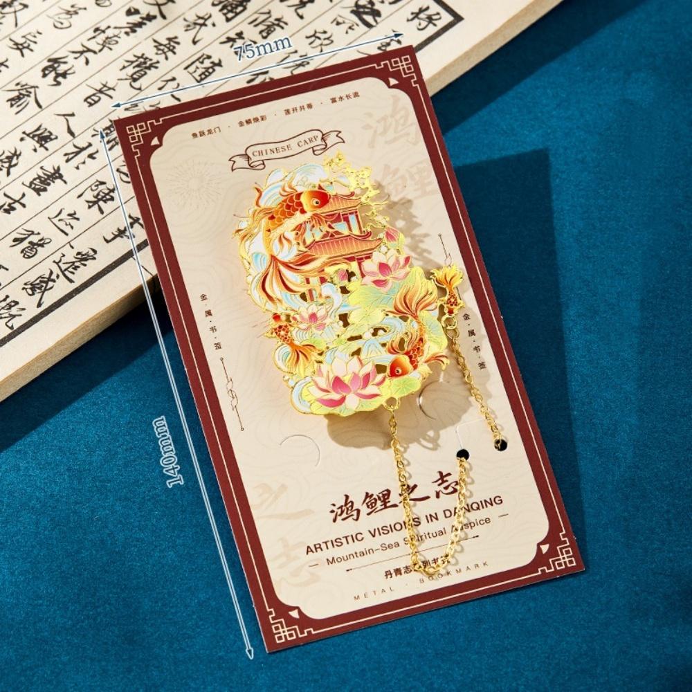 1pc Retro Metal Bookmark with Tassel Pendant Koi Phoenix Colorful Bookmarks Student Reading Bookmarks Books Clip School Supplies
1pc Retro Metal Bookmark with Tassel Pendant Koi Phoenix Colorful Bookmarks Student Reading Bookmarks Books Clip School Supplies