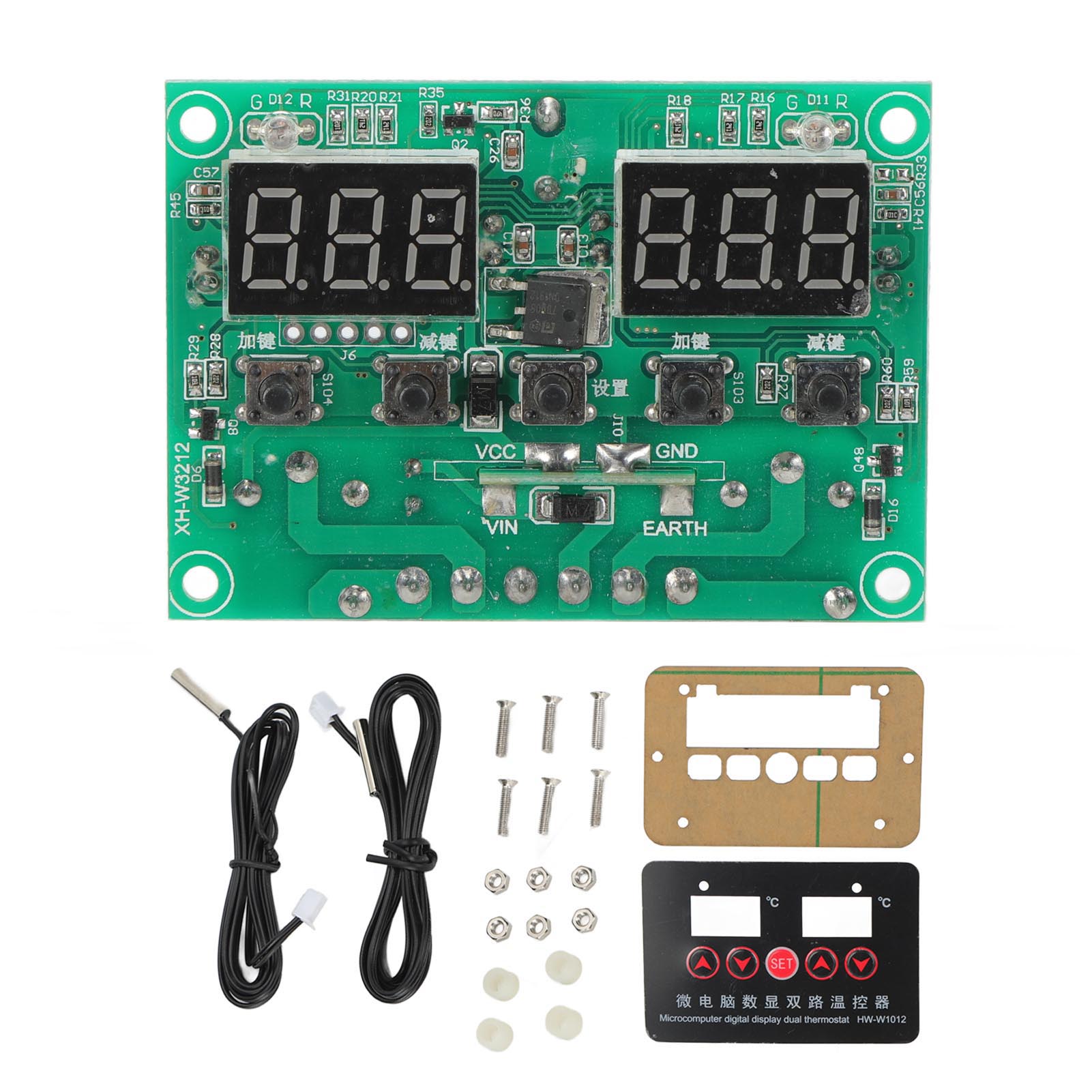220V Temperature Controller Digital Display Dual Relay Thermostat Regulator Module HWW1012
220V Temperature Controller Digital Display Dual Relay Thermostat Regulator Module HWW1012