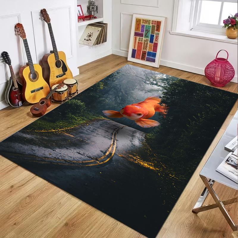 2D Goldfish Forest Underwater Area Rug Fantasy Koi Fish Decorative Floor Mat for Living Room Bedroom Home Decor Non Slip 40X60CM
2D Goldfish Forest Underwater Area Rug Fantasy Koi Fish Decorative Floor Mat for Living Room Bedroom Home Decor Non Slip 40X60CM