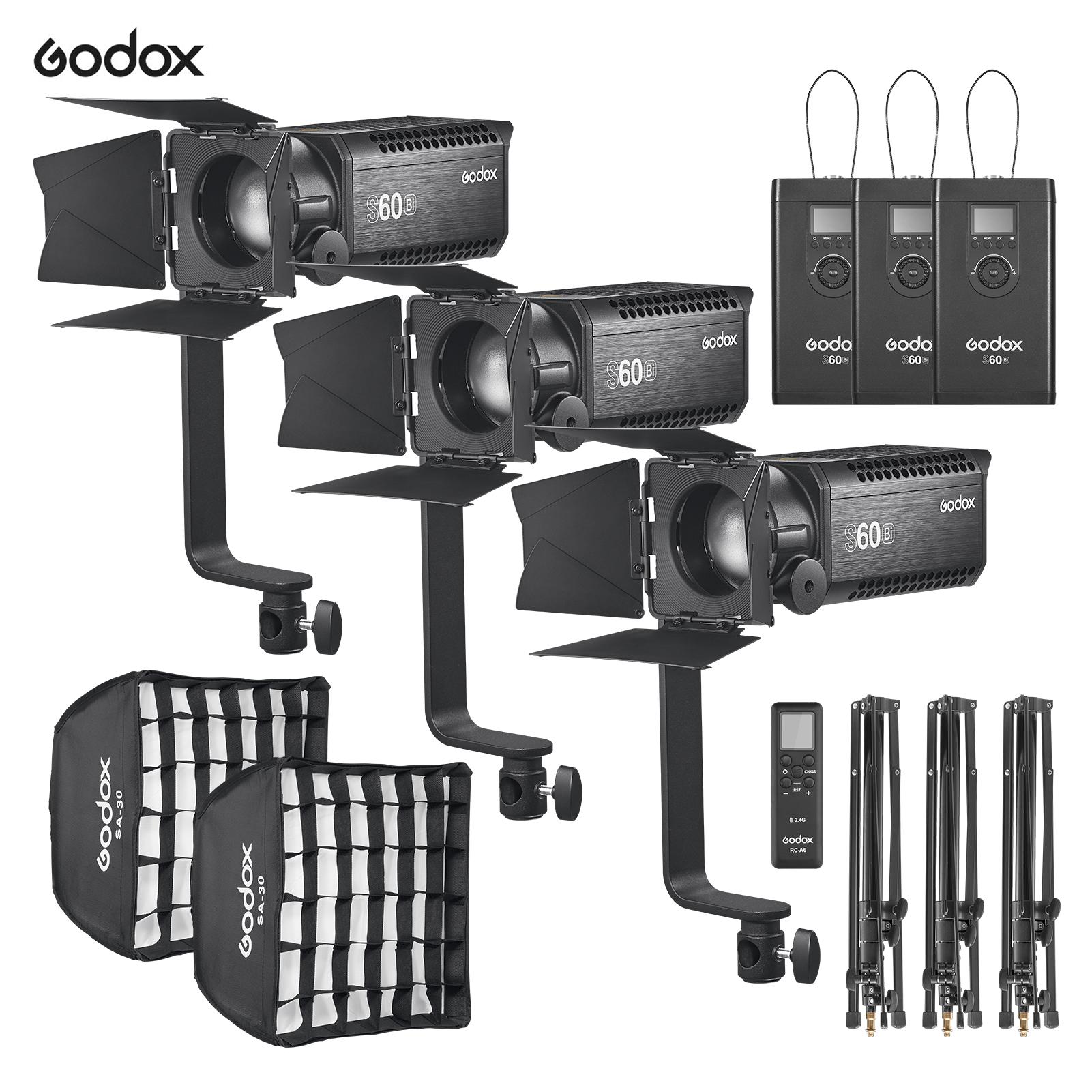 Godox S60BiK3 3Light Kit с 3 * фокусирующими светодиодными видеолампами 2800K6500K + 3 * осветительные стойки + 2 *
Godox S60BiK3 3Light Kit с 3 * фокусирующими светодиодными видеолампами 2800K6500K + 3 * осветительные стойки + 2 *