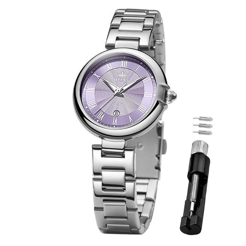 OLEVS watch ladies quartz cute woman lightweight clock stainless waterproof night light present watch for women purple
OLEVS watch ladies quartz cute woman lightweight clock stainless waterproof night light present watch for women purple