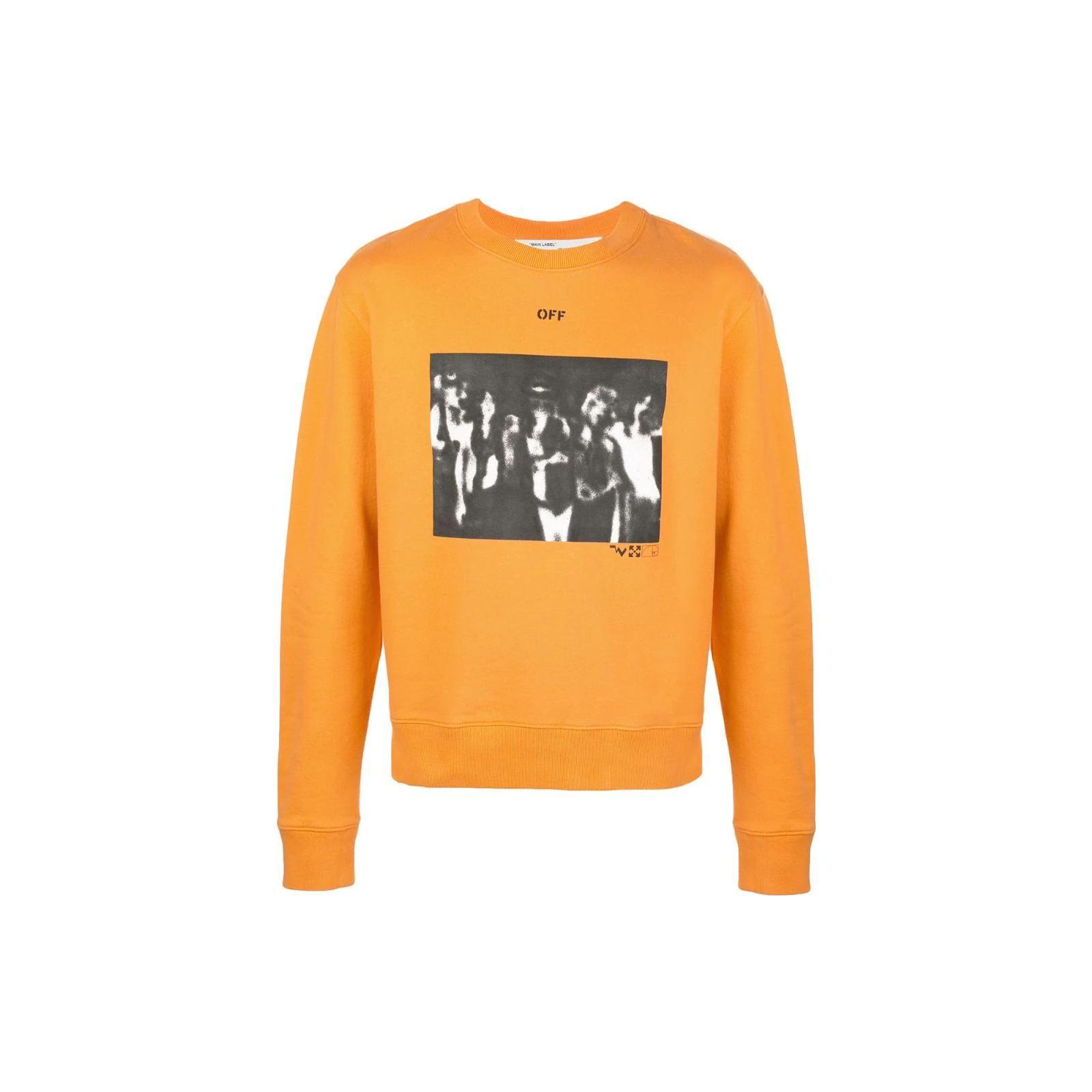 Off-White Свитшот с круглым вырезом и длинными рукавами, с принтом распылением, мужской свитшот, стандартный крой, оранжевый OMBA025R20E300151910 M
Off-White Свитшот с круглым вырезом и длинными рукавами, с принтом распылением, мужской свитшот, стандартный крой, оранжевый OMBA025R20E300151910 M