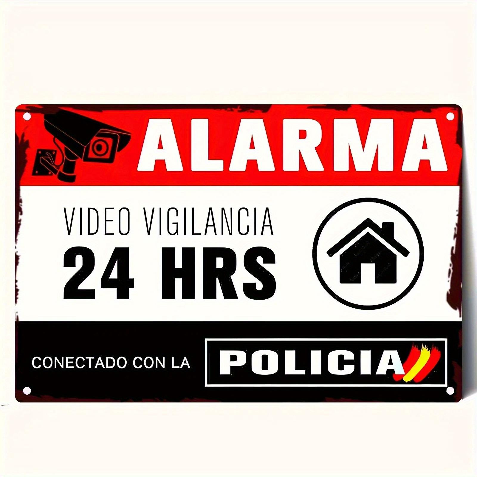 HD Metal Tin Sign Spanish H Video Surveillance Alarm Sign Connected to Police Retro Metal Plaque Poster for Home Security 20x30cm(7.8x11.8inch)
HD Metal Tin Sign Spanish H Video Surveillance Alarm Sign Connected to Police Retro Metal Plaque Poster for Home Security 20x30cm(7.8x11.8inch)