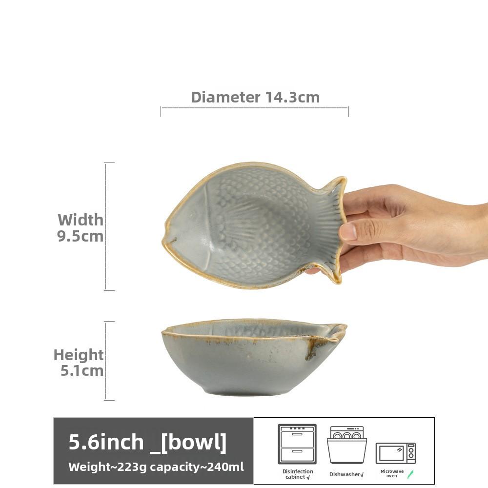 Creative Fish Shape Ceramic Bowl Retro Tableware Unique Design Home Restaurant Rice Dessert Baby Food Bowl
Creative Fish Shape Ceramic Bowl Retro Tableware Unique Design Home Restaurant Rice Dessert Baby Food Bowl