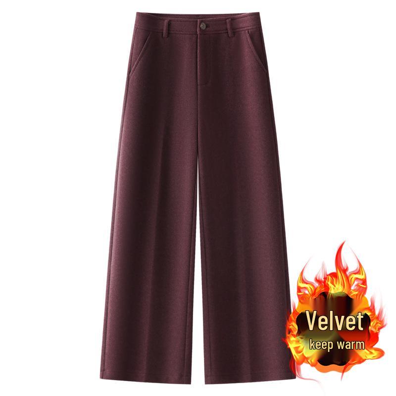 Ancola Red Velvet Wide-Leg Woolen Pants - 2024 Autumn/Winter Women s Casual Straight-Leg Style. S
Ancola Red Velvet Wide-Leg Woolen Pants - 2024 Autumn/Winter Women s Casual Straight-Leg Style. S