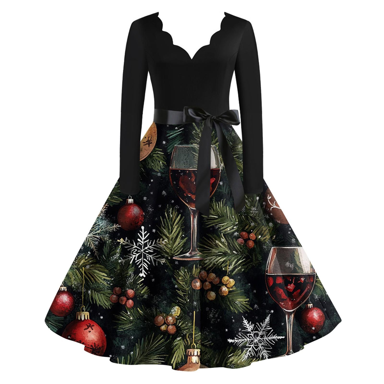 Женское рождественское платье с V-образным вырезом и широким подолом, длинное платье с рукавами S армия зеленый
Женское рождественское платье с V-образным вырезом и широким подолом, длинное платье с рукавами S армия зеленый