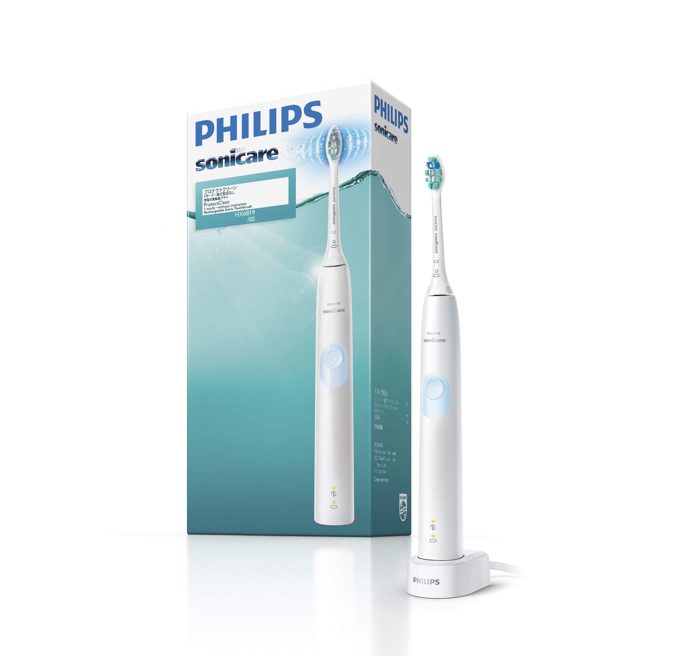 Philips Sonicare ProtectClean White Light Blue Electric Toothbrush Strength (No Adjustment) HX6819/05
Philips Sonicare ProtectClean White Light Blue Electric Toothbrush Strength (No Adjustment) HX6819/05