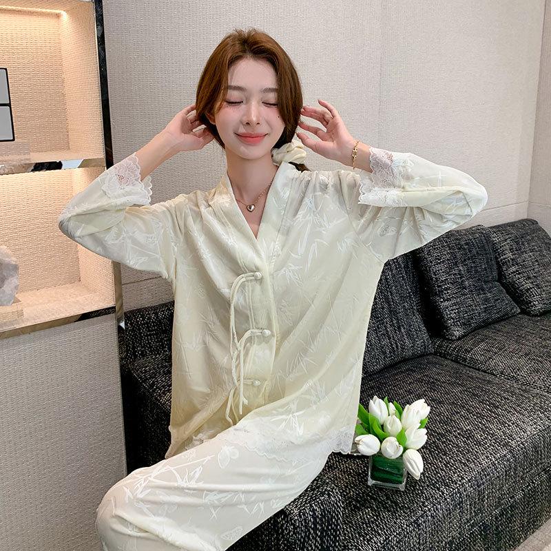 Элегантная женская пижама Осень/Зима - Чистое желание, Высококлассный стиль с сияющим видом Large зелёный/белый
Элегантная женская пижама Осень/Зима - Чистое желание, Высококлассный стиль с сияющим видом Large зелёный/белый