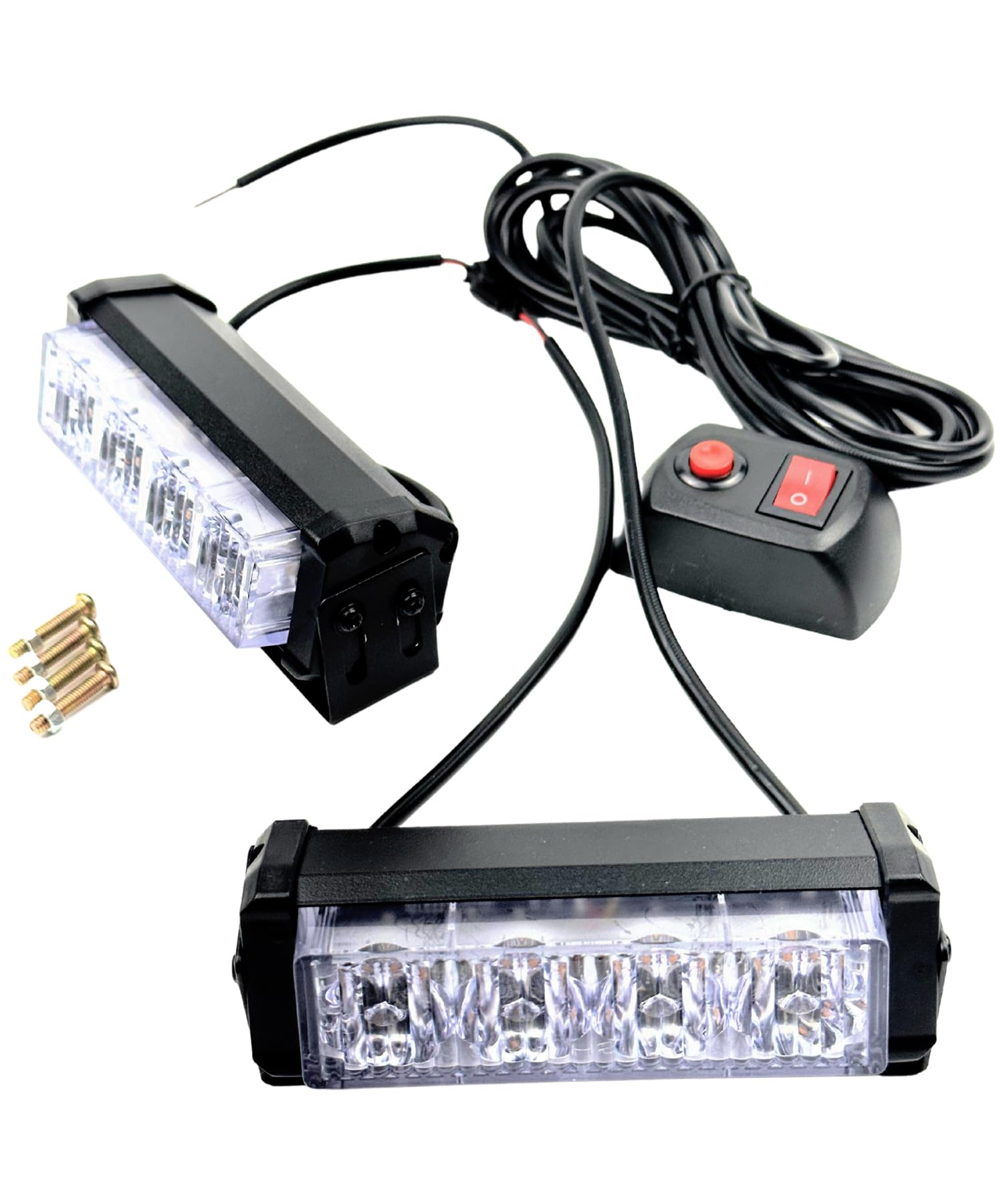 HTharros LED Strobe Light Warning Light Bar Patrol Lamp 6 Patterns Illuminated 12V Red Set of 2 for Truck Car Motorcycle
HTharros LED Strobe Light Warning Light Bar Patrol Lamp 6 Patterns Illuminated 12V Red Set of 2 for Truck Car Motorcycle