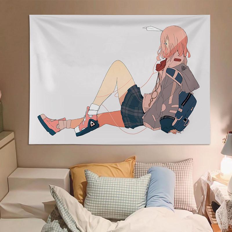 Japanese Style Cute Girl Illustration Tapestry Decorative Wall Art for Bedroom Dormitory Headboard Creative Living Room Decor 74x94cm(29x37in)
Japanese Style Cute Girl Illustration Tapestry Decorative Wall Art for Bedroom Dormitory Headboard Creative Living Room Decor 74x94cm(29x37in)