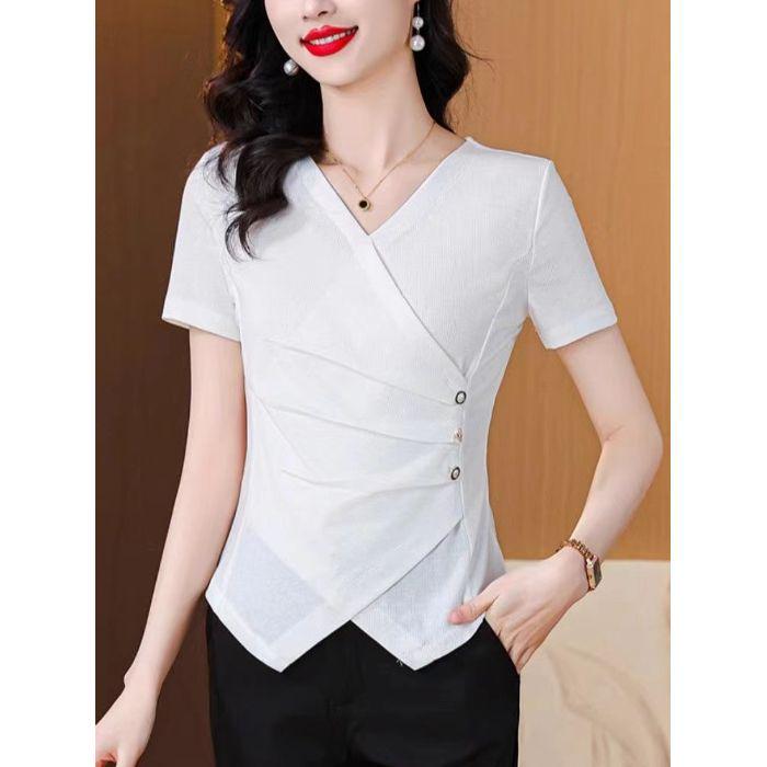 2025 Весна/Лето Необычная Высококачественная Приталенная Футболка с Коротким Рукавом, Молодящая M (suitable for 95-105 jin) белый
2025 Весна/Лето Необычная Высококачественная Приталенная Футболка с Коротким Рукавом, Молодящая M (suitable for 95-105 jin) белый