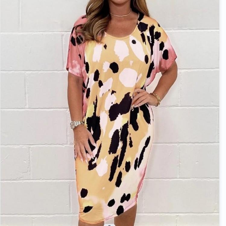 Floral Print Midi Dress with Short Sleeves, Round Neck, Casual Summer Dress, Women s Fashion Dress 5XL
Floral Print Midi Dress with Short Sleeves, Round Neck, Casual Summer Dress, Women s Fashion Dress 5XL
