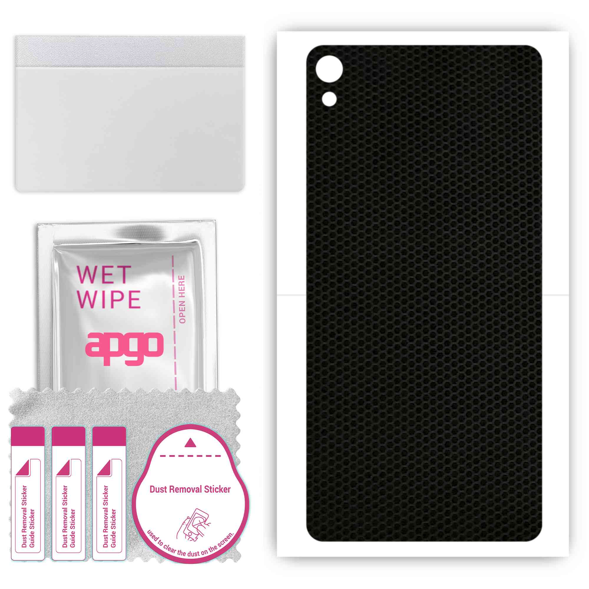 apgo Protective Skin Sticker for the back compatible with Sony Xperia E5, Wrap Film, Foil, Vinyl - Pattern Matrix
apgo Protective Skin Sticker for the back compatible with Sony Xperia E5, Wrap Film, Foil, Vinyl - Pattern Matrix