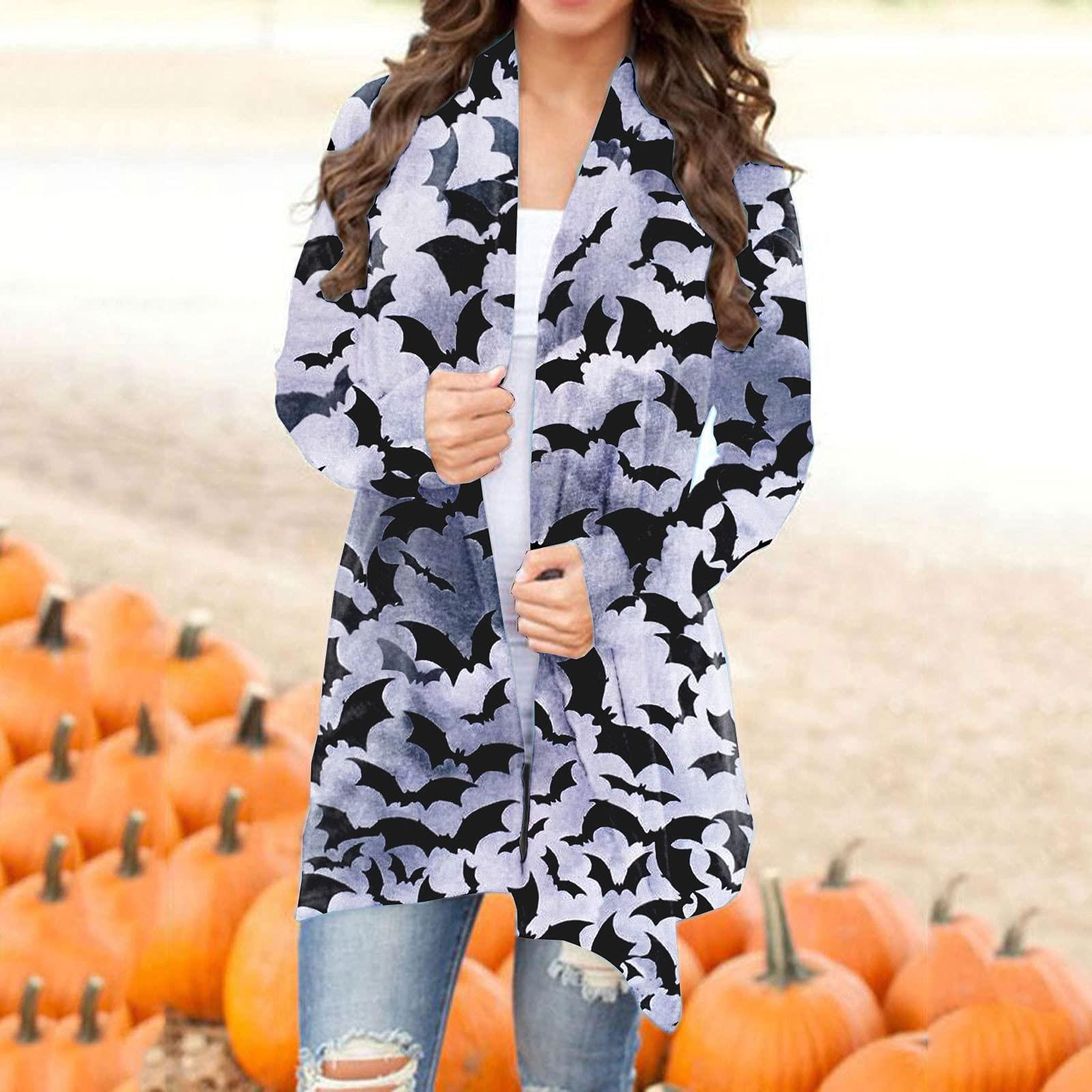 Жіноча модна повсякденна куртка-куртка середньої довжини на Хеллоуїн з принтом M синій
Жіноча модна повсякденна куртка-куртка середньої довжини на Хеллоуїн з принтом M синій