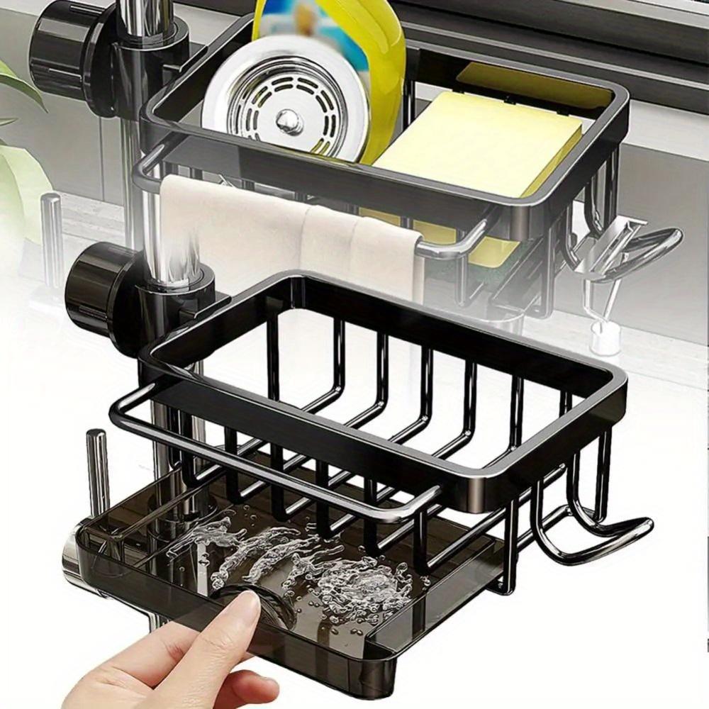 1PC Kitchen Space Aluminum Sink Drain Rack Sponge Storage Faucet Holder Soap Drainer Pan Basket Organizer Bathroom Accessories Right
1PC Kitchen Space Aluminum Sink Drain Rack Sponge Storage Faucet Holder Soap Drainer Pan Basket Organizer Bathroom Accessories Right