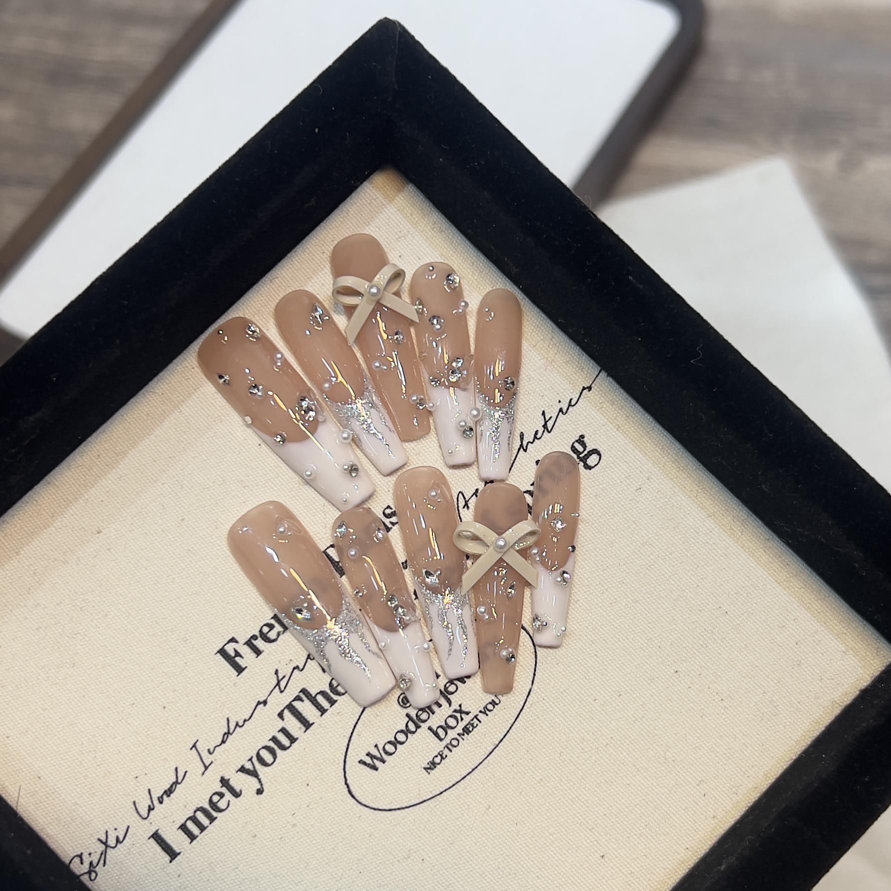 Derryson Mist Yarn Star: Nude Style French Manicure Wearable & Removable Nails Extra Small XS
Derryson Mist Yarn Star: Nude Style French Manicure Wearable & Removable Nails Extra Small XS