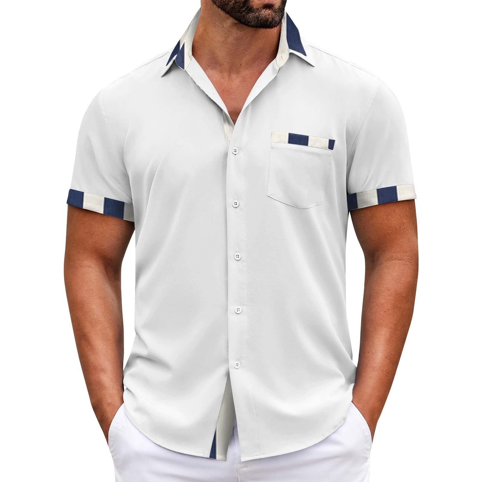 Мужские клетчатые рубашки с короткими рукавами и пуговицами, мужские повседневные модные рубашки с короткими рукавами XXXL белый
Мужские клетчатые рубашки с короткими рукавами и пуговицами, мужские повседневные модные рубашки с короткими рукавами XXXL белый