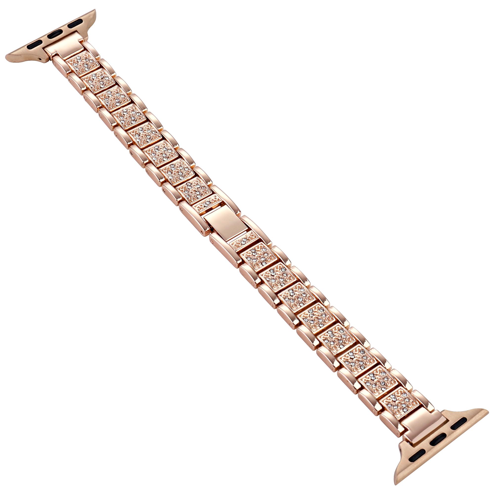 Watch Strap for Apple Watch Series 10 42mm/9 8 7 41mm/SE (2023) SE (2022) SE 6 5 4 40mm/3 2 1 38mm Slim Rhinestone Decor Watch Strap Rose Gold
Watch Strap for Apple Watch Series 10 42mm/9 8 7 41mm/SE (2023) SE (2022) SE 6 5 4 40mm/3 2 1 38mm Slim Rhinestone Decor Watch Strap Rose Gold