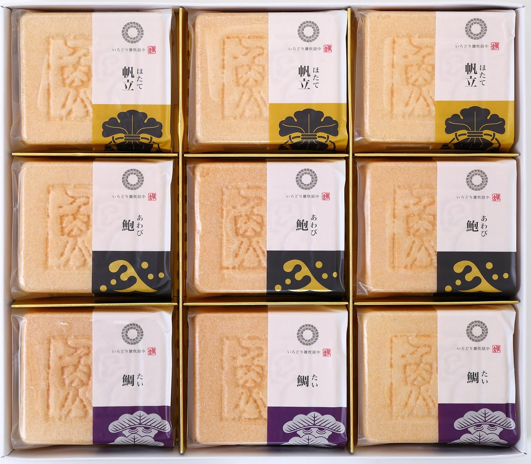 Shingen Foods Seafood Rice Porridge Monaka Popular Mail Order Gourmet Birthday Present Delicious Food Stylish Gift (9 servings)
Shingen Foods Seafood Rice Porridge Monaka Popular Mail Order Gourmet Birthday Present Delicious Food Stylish Gift (9 servings)