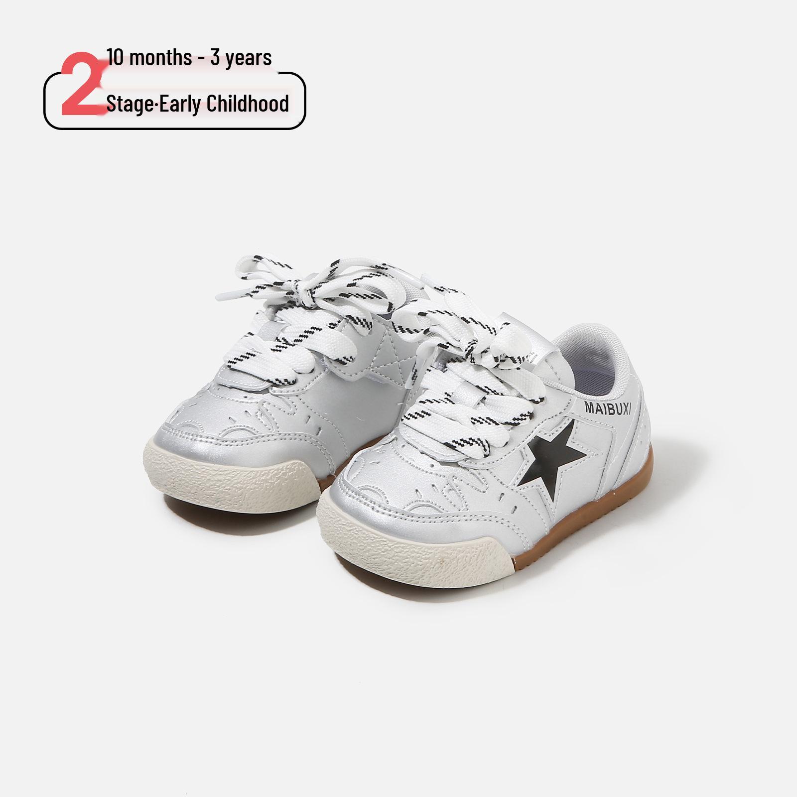 Spring 2026 Kids Star Soft Sole Walker Shoes - Non-slip Casual Shoes for Boys & Girls Size 19 / Length 14.0cm срібний
Spring 2026 Kids Star Soft Sole Walker Shoes - Non-slip Casual Shoes for Boys & Girls Size 19 / Length 14.0cm срібний