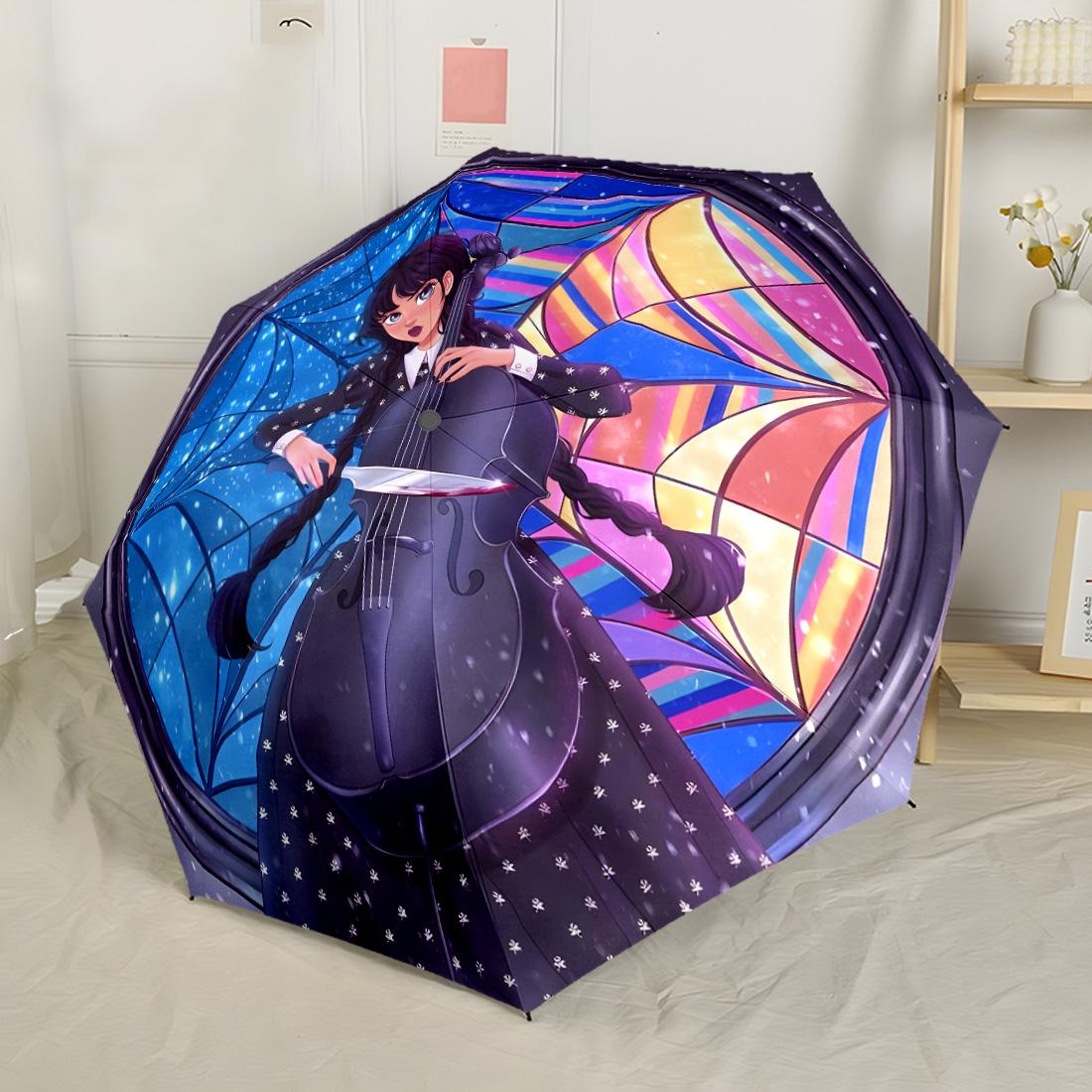 Wednesday Outdoor Automatic Umbrella Compact & Durable 8-Rib Design Lightweight Travel Essential Compact Folding Umbrella Spiritual Gift
Wednesday Outdoor Automatic Umbrella Compact & Durable 8-Rib Design Lightweight Travel Essential Compact Folding Umbrella Spiritual Gift
