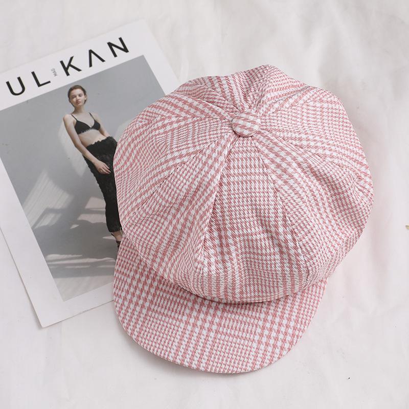 Women All Match Retro Plaid Short Brim Beret for Autumn Winter Wear E-83 pink Free size#1
Women All Match Retro Plaid Short Brim Beret for Autumn Winter Wear E-83 pink Free size#1