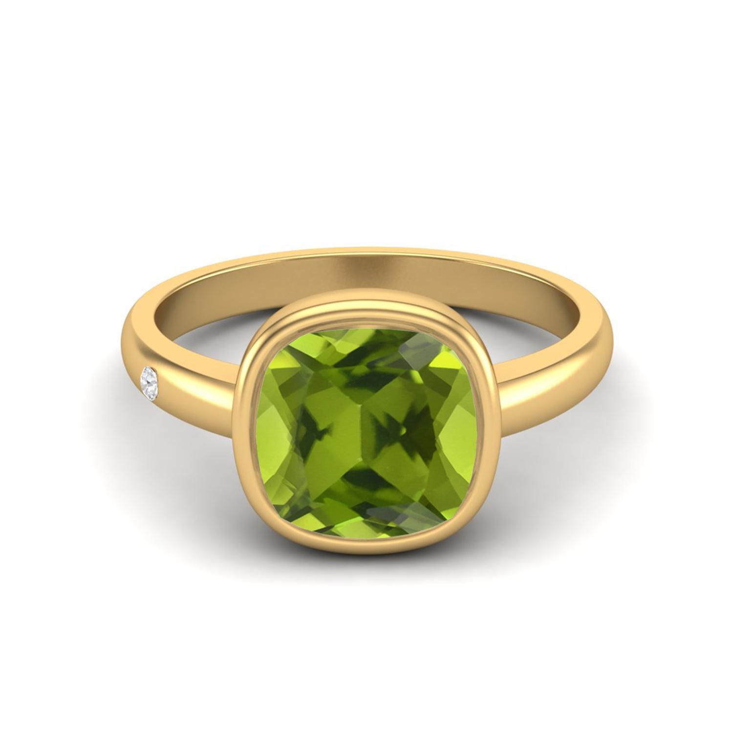 2.5 Ctw Cushion 925 Sterling Silver Gold Vermeil Peridot Solitaire Women Bezel Set Wedding Ring 6
2.5 Ctw Cushion 925 Sterling Silver Gold Vermeil Peridot Solitaire Women Bezel Set Wedding Ring 6