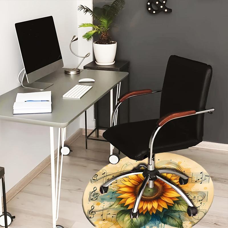 1pc Office Carpet Chair Mats Sunflower Music Notes Artwork Perfect for Decorating Office Chairs, Living Rooms, Or Bedrooms.YDT138 80cm by 80cm
1pc Office Carpet Chair Mats Sunflower Music Notes Artwork Perfect for Decorating Office Chairs, Living Rooms, Or Bedrooms.YDT138 80cm by 80cm